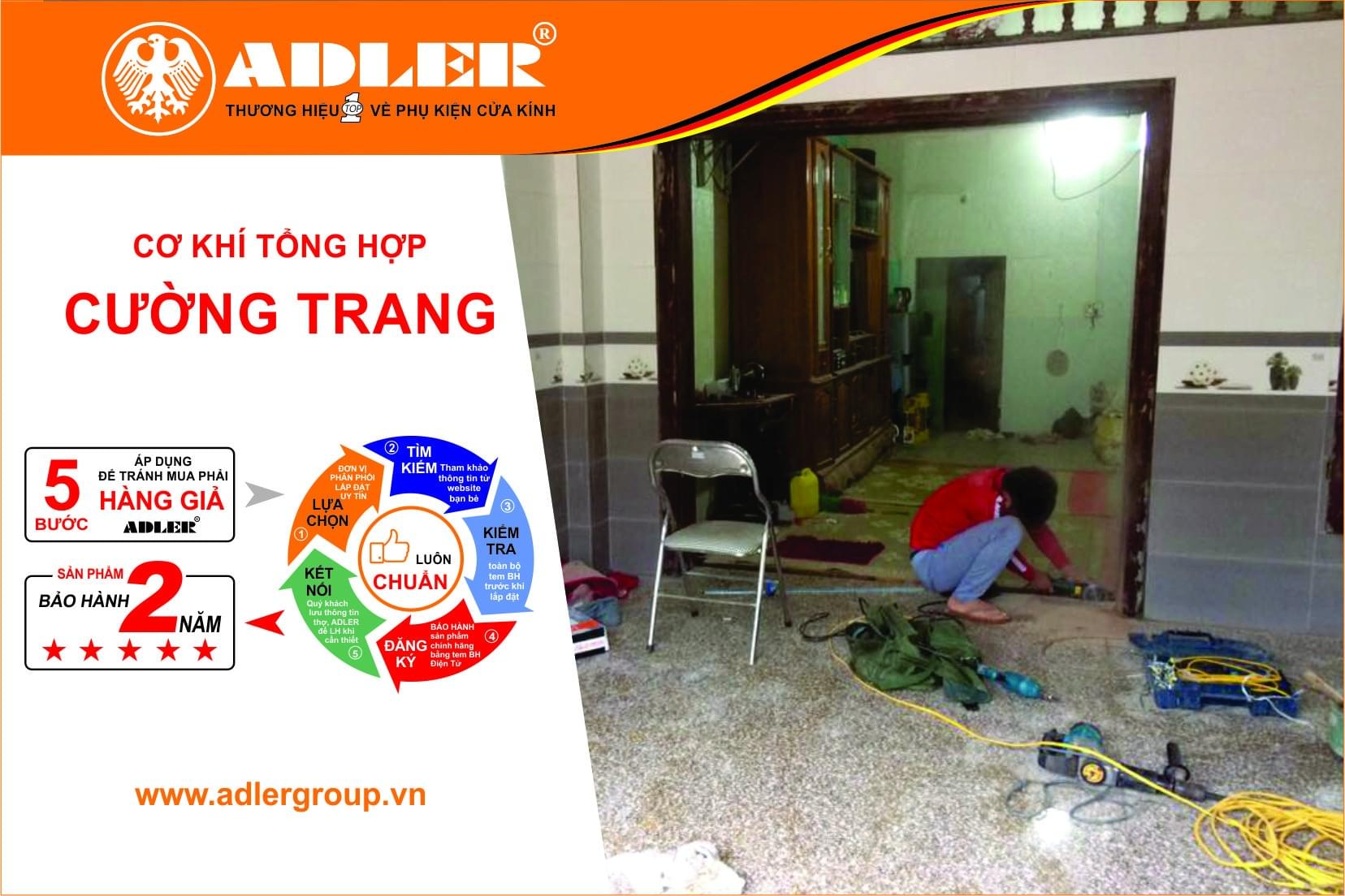 Anh thợ lắp đặt Cường Trang luôn cẩn thận, tỉ mỉ với từng chi tiết