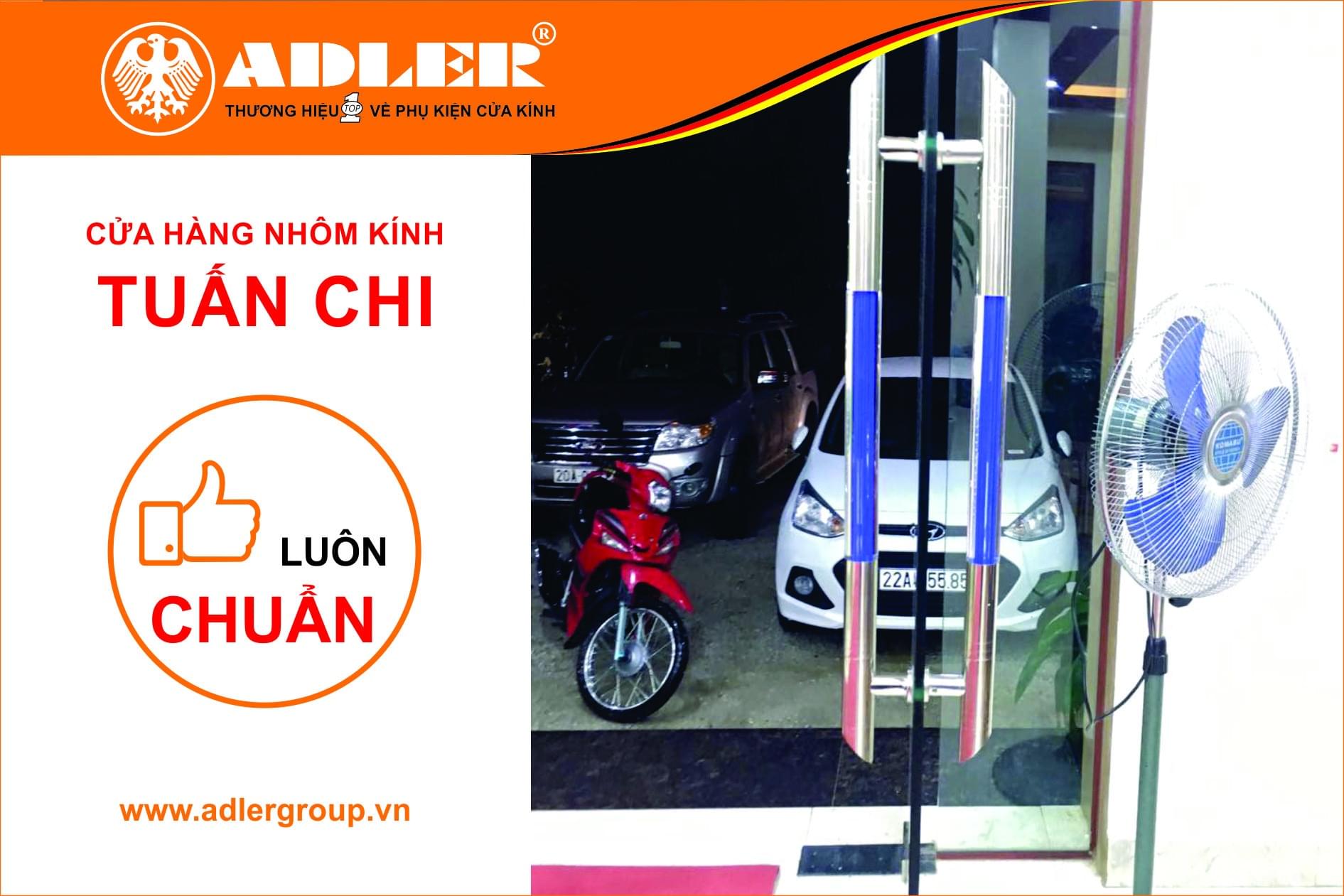 Vẻ đẹp sang trọng từ bộ cửa kính khi được cơ sở Tuấn Chi lắp đặt với sản phẩm Adler