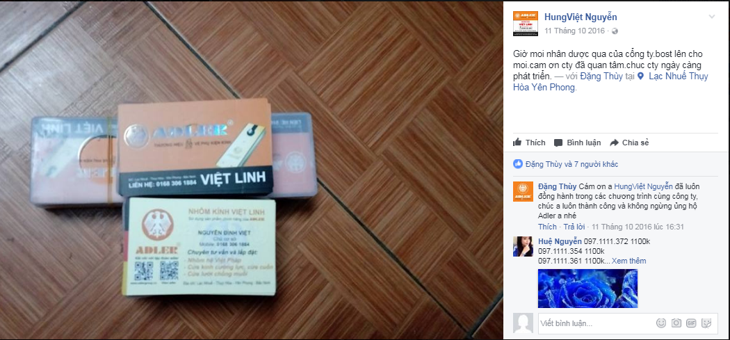 CHƯƠNG TRÌNH CARD VISIT