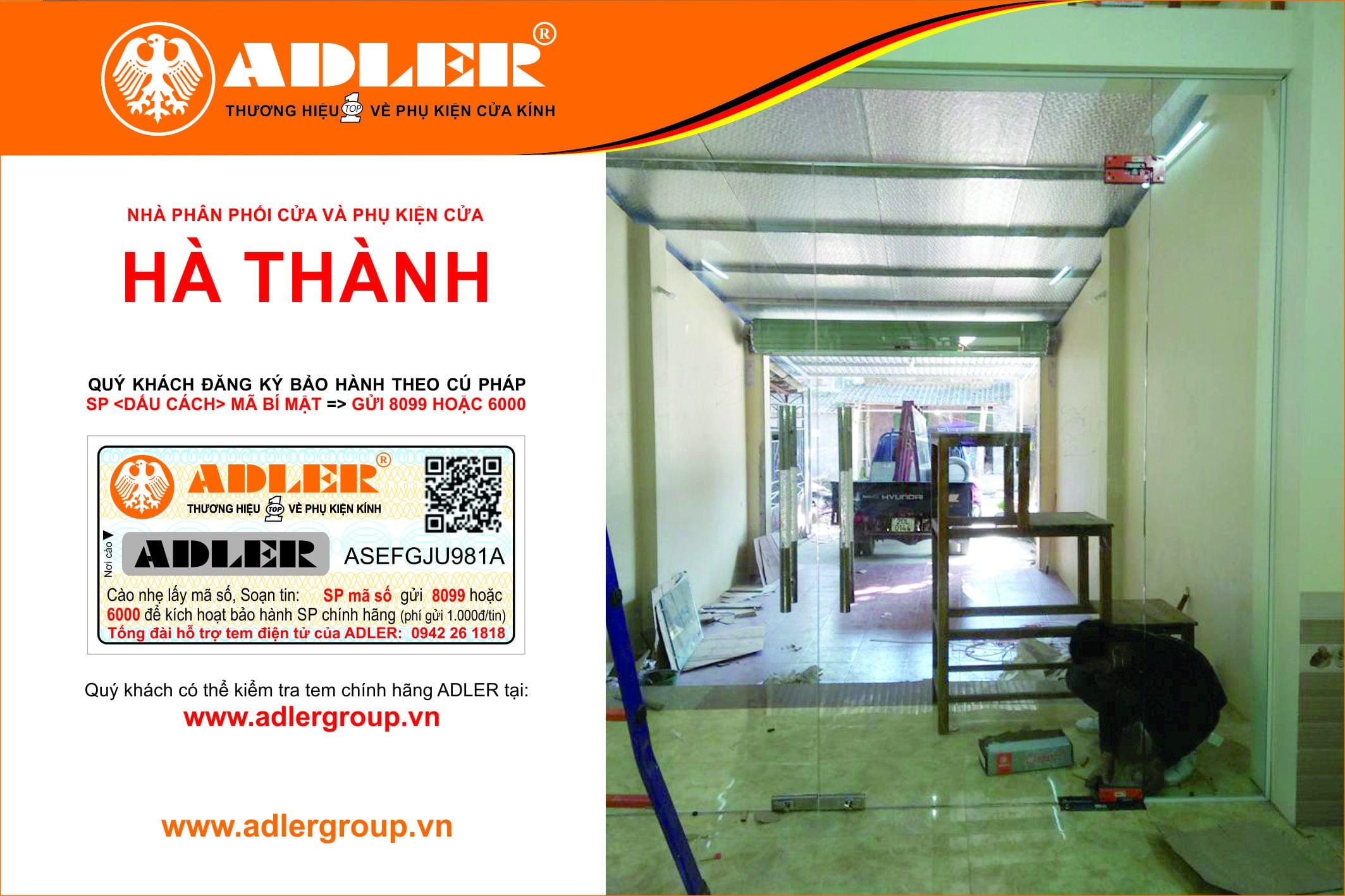 Vẻ đẹp bộ cửa kính toát lên từ phụ kiện kính Adler