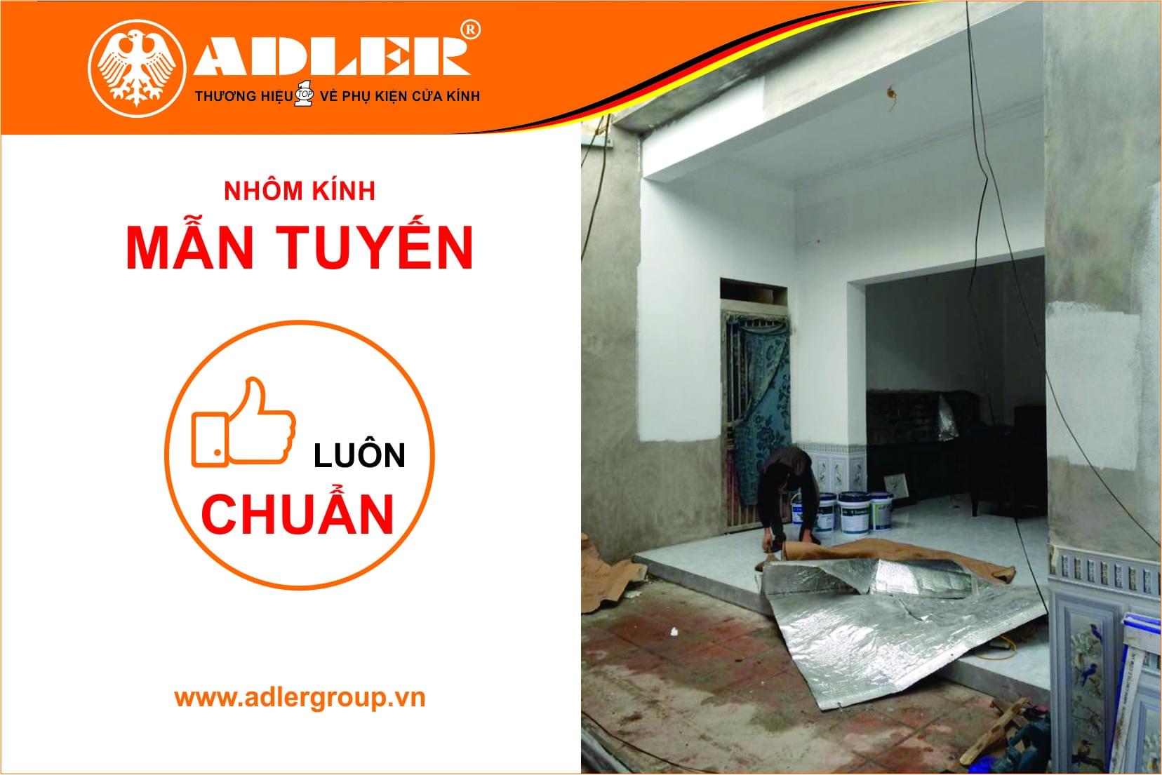 Anh thợ lắp đặt nhôm kính Mẫn Tuyến và quá trình chuẩn bị lắp đặt 