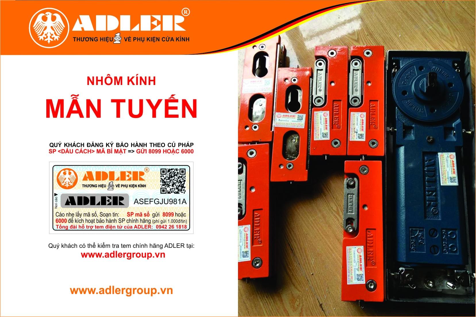 Nhôm kính Mẫn Tuyến luôn đem đến đồng bộ sản phẩm Adler