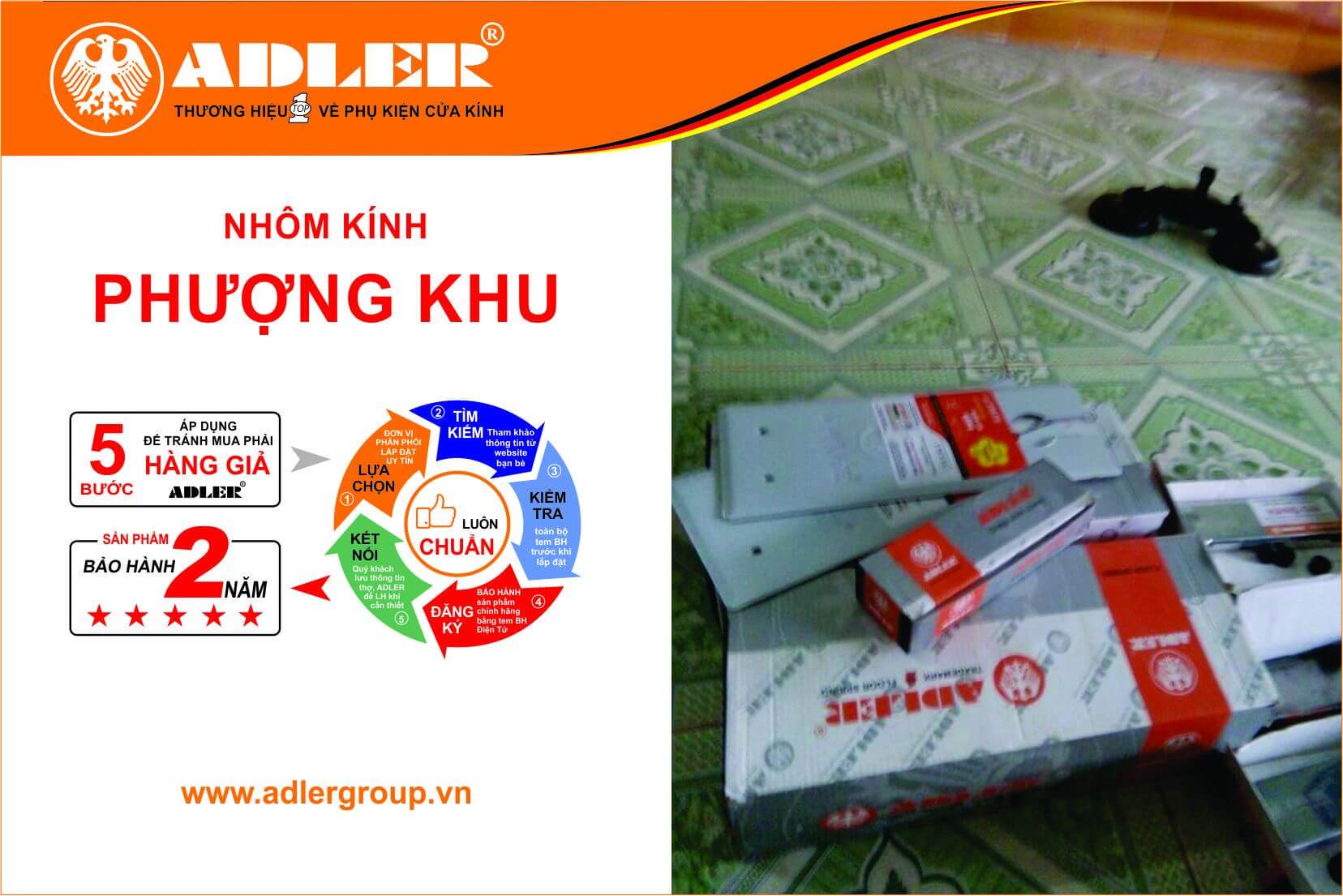 Ảnh 2: Nhôm kính Phượng Khu luôn lắp đặt đồng bộ sản phẩm Adler