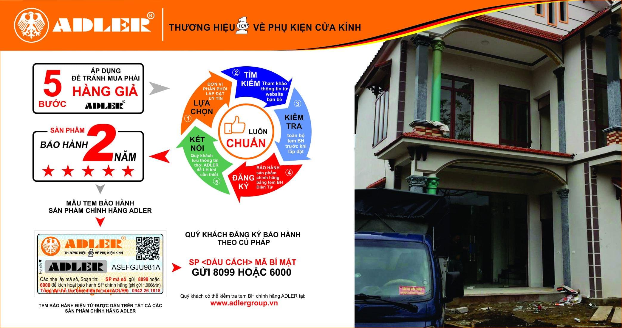 Adler cùng nhôm kính Thành Luân đến với mọi công trình