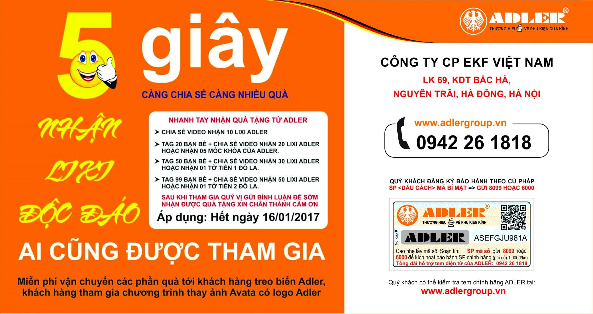 logo adler hướng dẫn tham gia ct