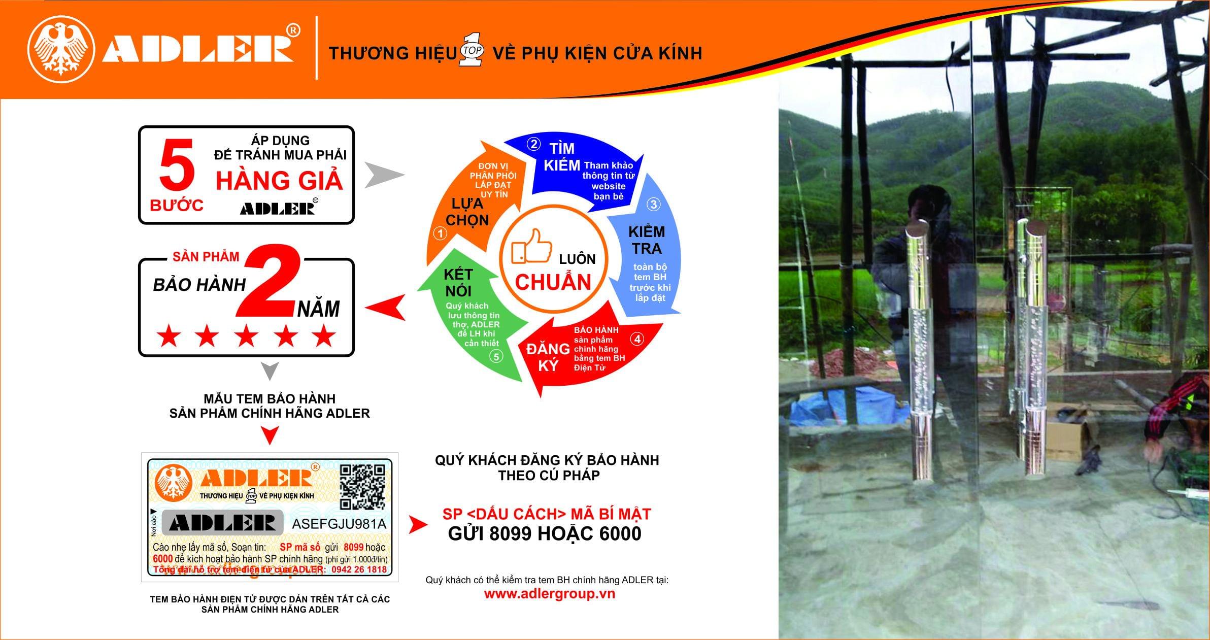 Nhôm kính Minh Mận đón chào năm mới cùng bản lề sàn Adler