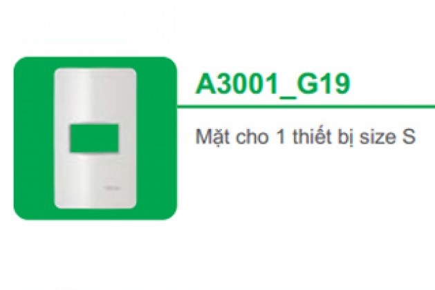 MẶT CHO 1 THIẾT BỊ SIZE S A3001_G19 - SERIES CONCEPT SCHNEIDER