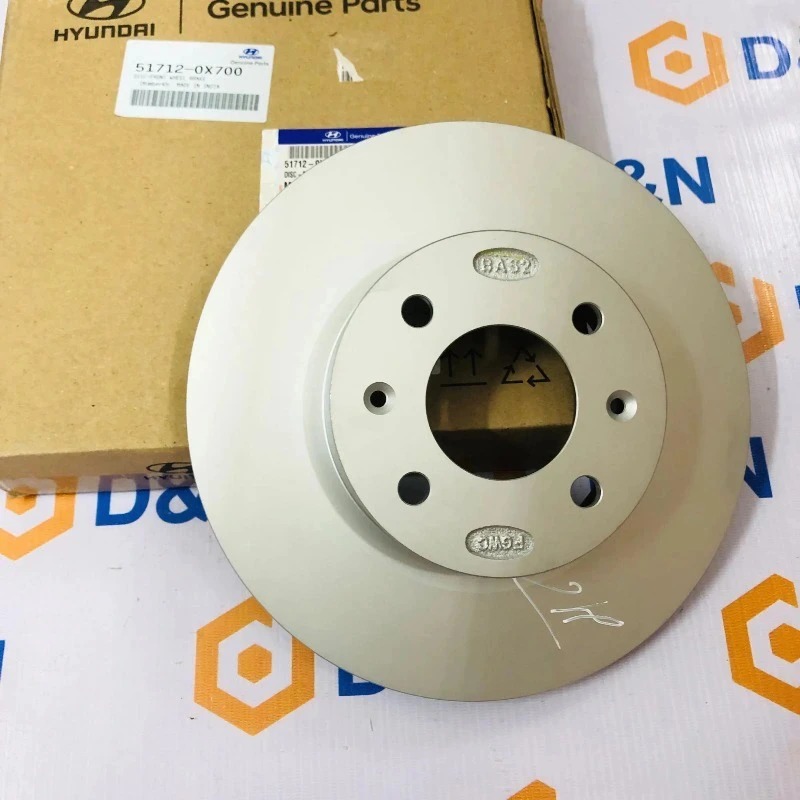 Đĩa phanh trước, đĩa thắng trước Hyundai I10 Grand 2014-2023 | 51712-B4000, 51712-B9000, 51712-0X700