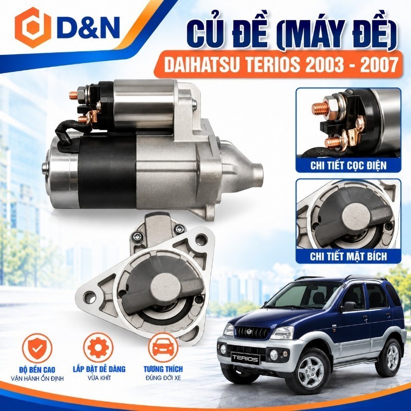 Củ đề, máy đề Daihatsu Terios 2003-2007 (J200)