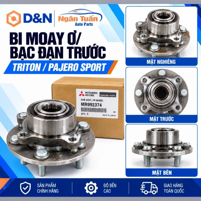 Bi moay ơ trước, bạc đạn bánh trước Triton, Pajero Sport 2008-2017 (Cụm) |