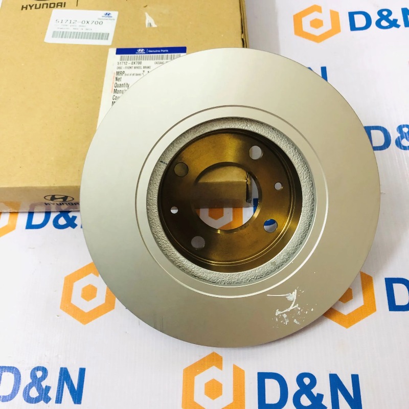 Đĩa phanh trước, đĩa thắng trước Hyundai I10 Grand 2014-2023 | 51712-B4000, 51712-B9000, 51712-0X700