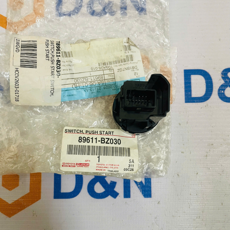 Công tắc khởi động (Nút Start, Stop) Toyota Wigo, Avanza | 89611-BZ030