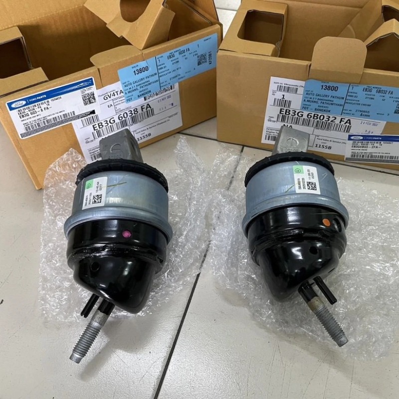 Cao su chân máy trái, phải Ford Ranger Wildtrak 3.2L, Everest, BT50 3.2L | 1934827, 1934829, EB3Z6038C, EB3G-6B032FA, EB3Z6038G, EB3G-6032-FA