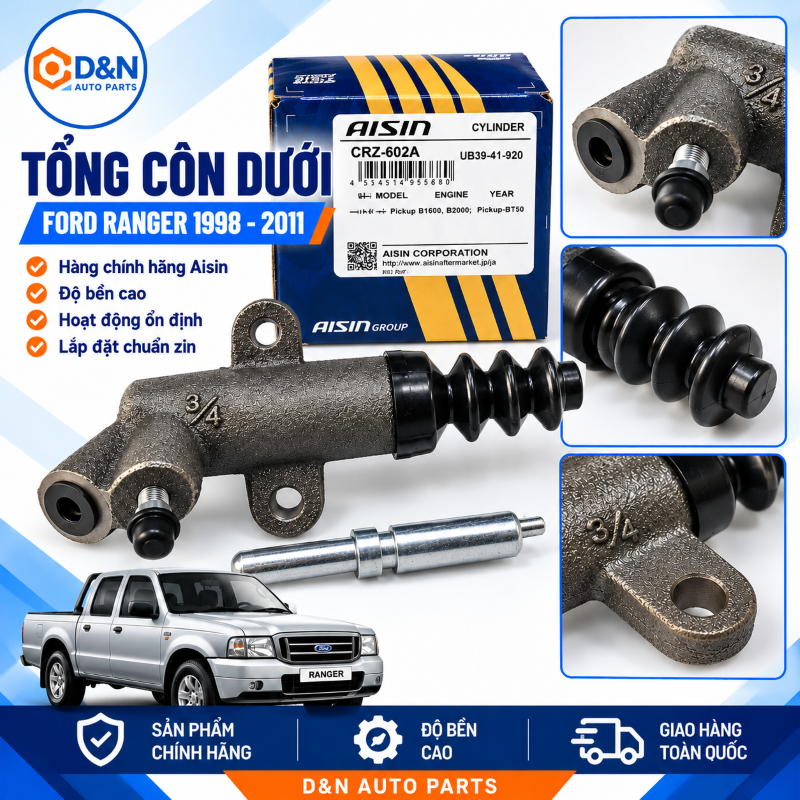 Tổng côn dưới, heo côn dưới Ford Ranger 1998-2011 Everest 2005-2014 | 3688231, UB39-41-920