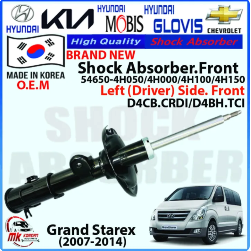 Giảm xóc trước, phuộc trước Hyundai Starex 2007-2021 | 54650-4H100, 54660-4H100, 54650-4H150, 54660-4H150, 54650-4H050, 54660-4H050, 54650-4H000, 54660-4H000