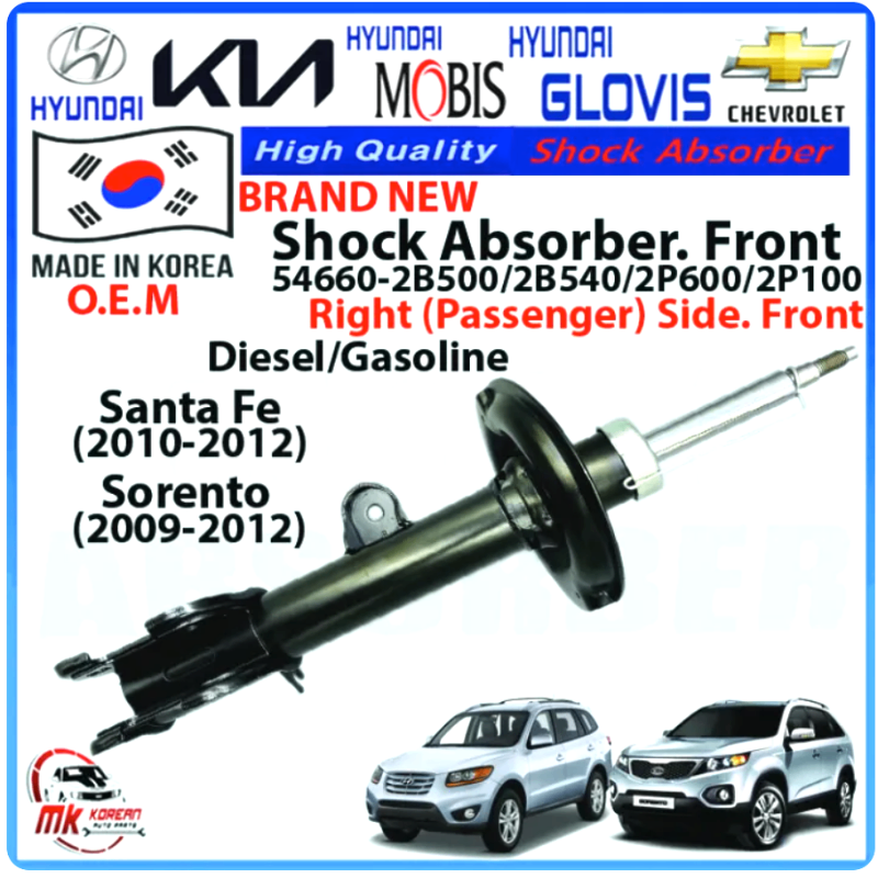 Giảm xóc, phuộc trước Kia Sorento 2009-2013 | 54650-2P000, 54660-2P000