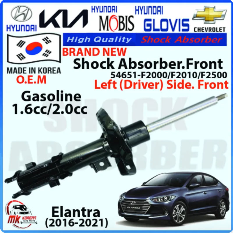 Giảm xóc trước, phuộc trước Hyundai Elantra 2016-2021 | 54651-F2000, 54661-F2000, 54651-F2010, 54661-F2010, 54651-F2500, 54661-F2500