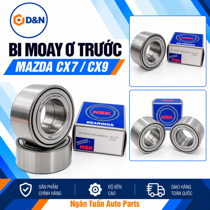 Bi moay ơ trước, bạc đạn bánh trước Mazda 6, CX7, CX9 | GP9A-33-047C, GP9A-33-047D