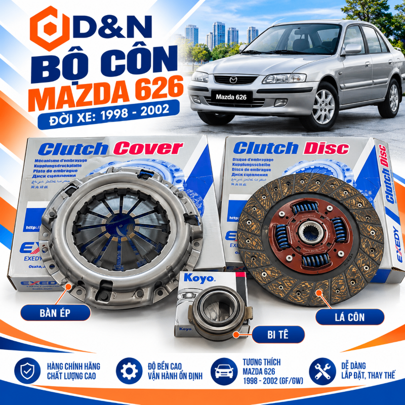 Bộ côn ly hợp Mazda 626 1992-2004