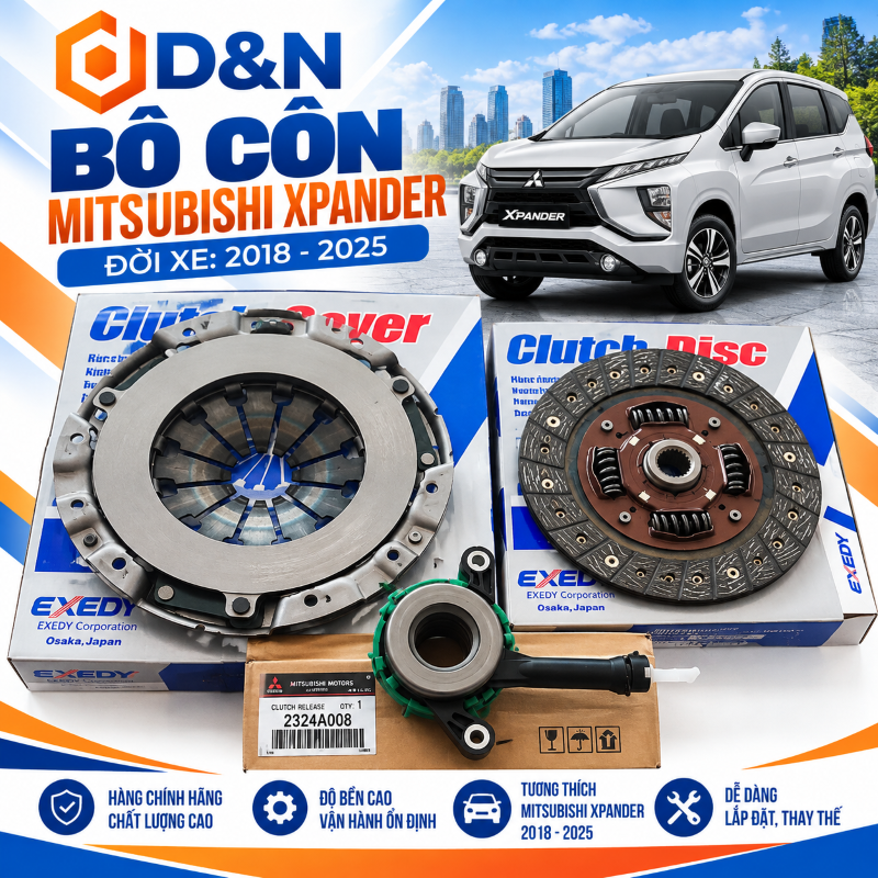 Bộ côn ly hợp Mitsubishi Xpander 2018-2024