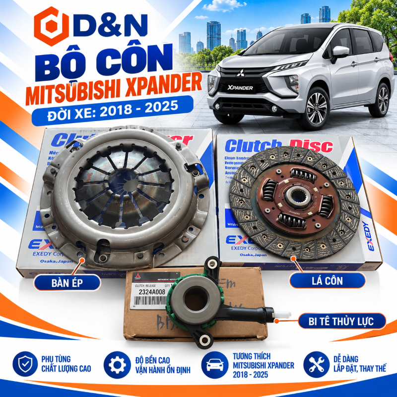 Bộ côn ly hợp Mitsubishi Xpander 2018-2024