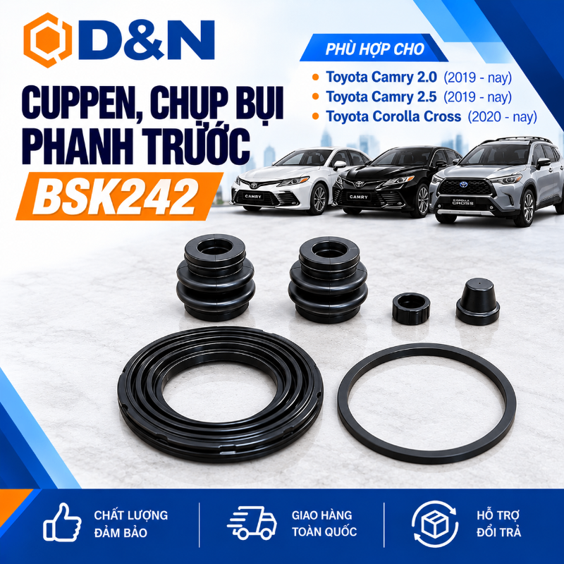 Cuppen, Chụp Bụi Phanh Trước Camry, Corolla Cross 2019-2025