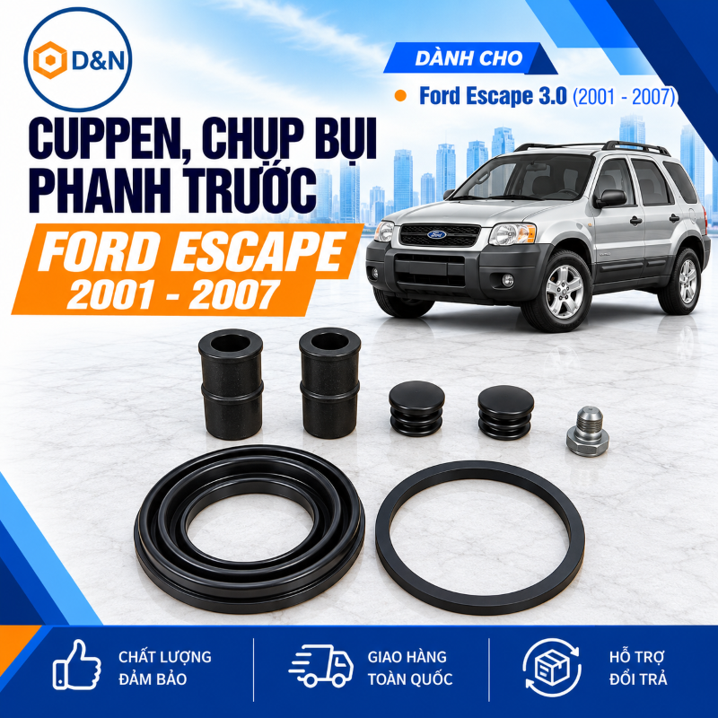 Cuppen, Chụp Bụi Phanh Trước Ford Escape 2001-2007 | EC013326Z