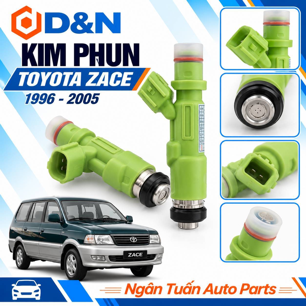 Kim phun Toyota Zace