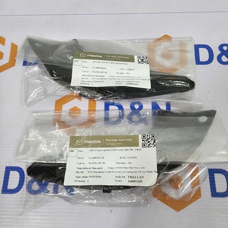 Ốp/ nẹp chân kính chắn gió Mazda BT50 2012-2020 | UC2B-51-PC1B UC2B51PC1B