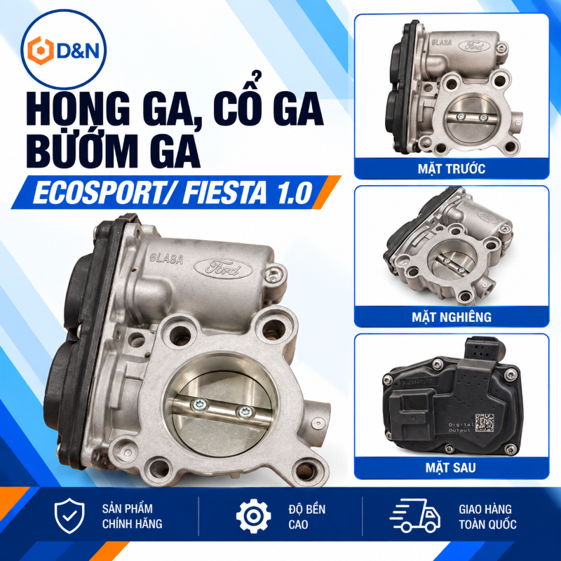 Họng Ga, Cổ Ga, Bướm Ga Ford Ecosport, Fiesta 1.0