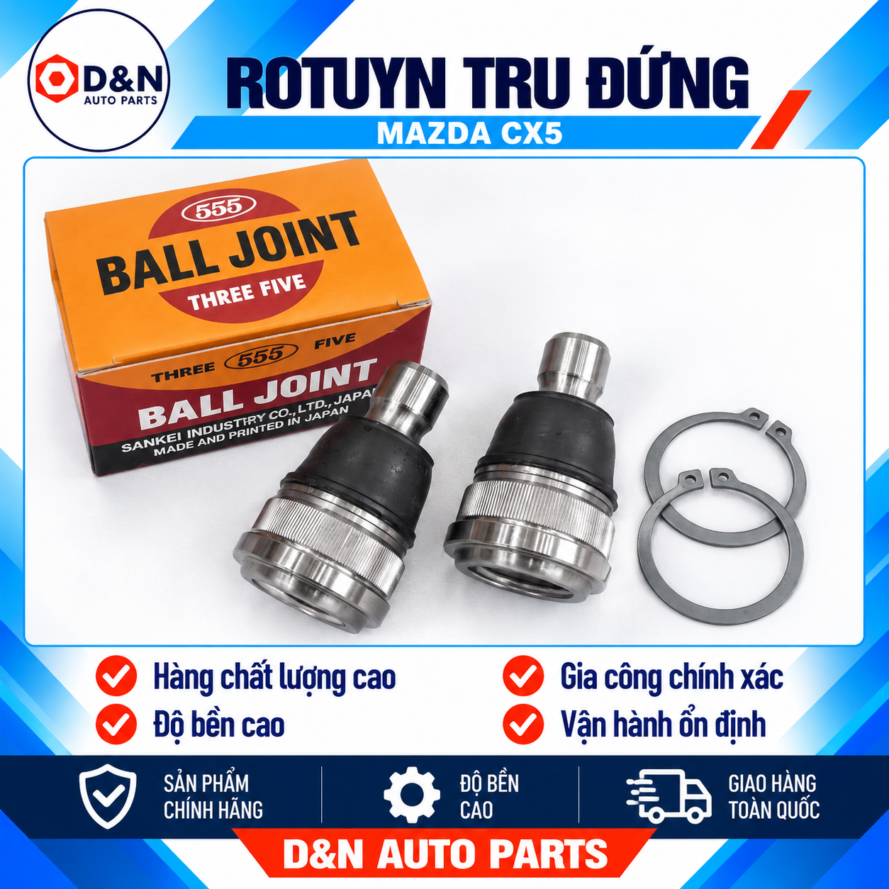 Rotuyn trụ đứng Mazda CX5, Mazda 3, Mazda 6 2013- 2025