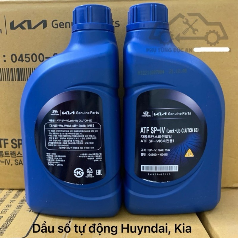 Dầu hộp số tự động ATF Kia Morning, Soluto, Cerato, K3, Seltos, Sorento, Carens, Sportage