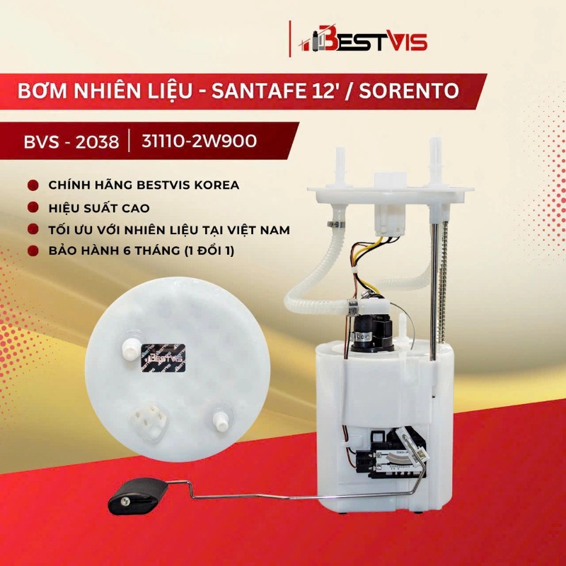 Cụm bơm nhiên liệu dầu diesel Hyundai Santafe, Sorento 2013-2018 2.2L| 31110-2W900