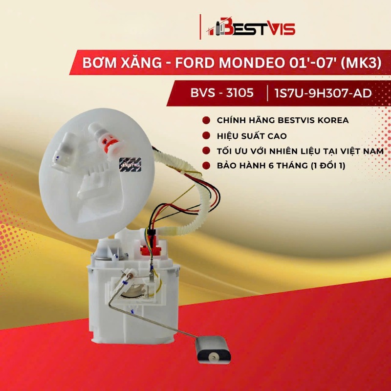 Cụm bơm xăng Ford Mondeo 2003, 2004, 2005, 2006, 2007 | 1S7U-9H307-AB, 1S7U-9H307-AD