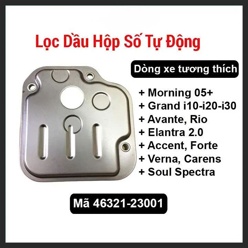 Lọc dầu hộp số Kia Morning, Cerato, Forte, Rio, Soul, Soluto 2007-2025 | 46321-23000, 46321-23001, 4632123000