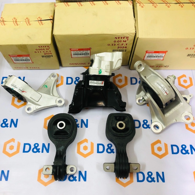 Bộ cao su chân máy Honda Crv 2.4L 2013-2017 | 50870-TA0-A03, 50822-T5R-A01, 50810-TA0-A01, 50820-TA0-A01, 50850-TA0-A01