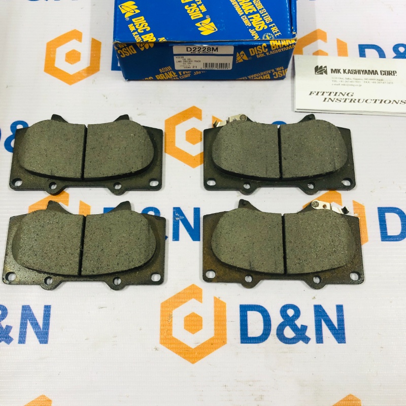 Má phanh, bố thắng trước Toyota Prado, Fortuner 2005-2020| D2228M, 04465-0k090