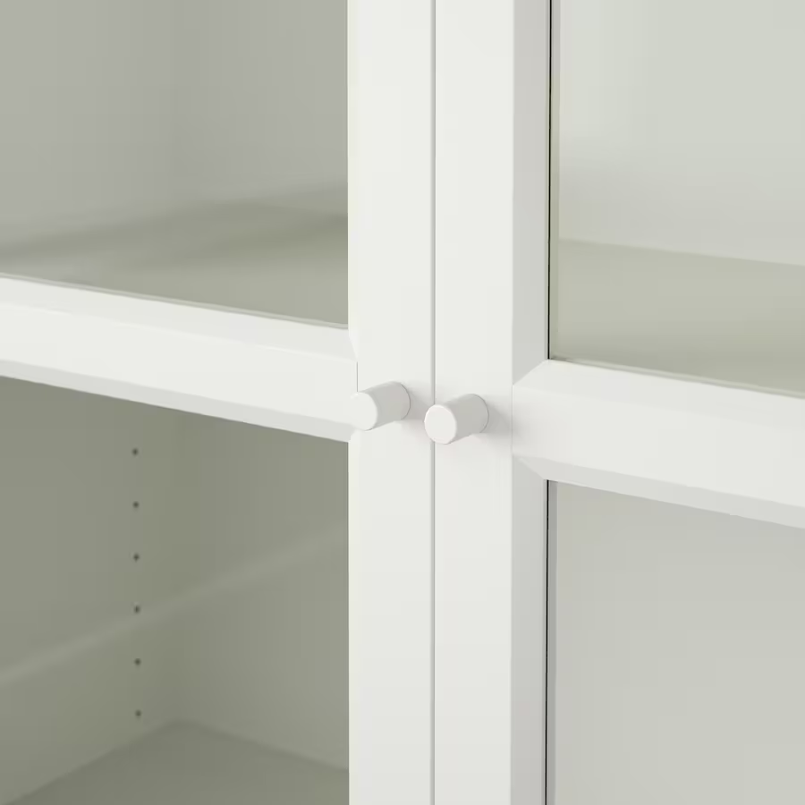 TỦ SÁCH MỞ RỘNG CÓ CỬA KÍNH BILLY / OXBERG IKEA - TRẮNG 80x30x237 cm