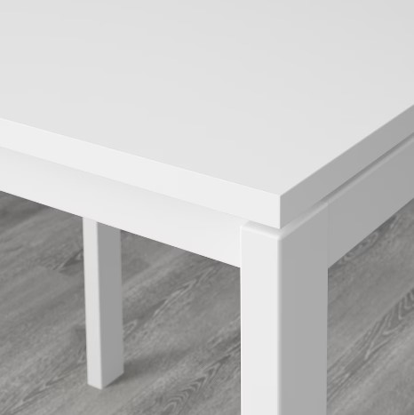 BỘ BÀN 4 GHẾ MELLTORP / ADDE IKEA - TRẮNG 125x75 cm