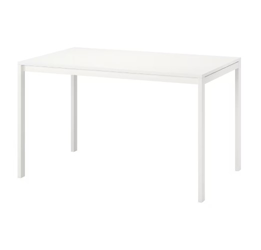 BỘ BÀN 4 GHẾ MELLTORP / ADDE IKEA - TRẮNG 125x75 cm