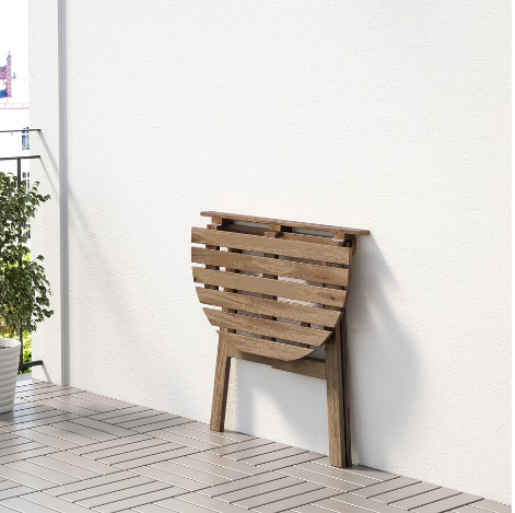 BÀN ỐP TƯỜNG NGOÀI TRỜI ASKHOLMEN IKEA - NÂU NHẠT 70x44 cm