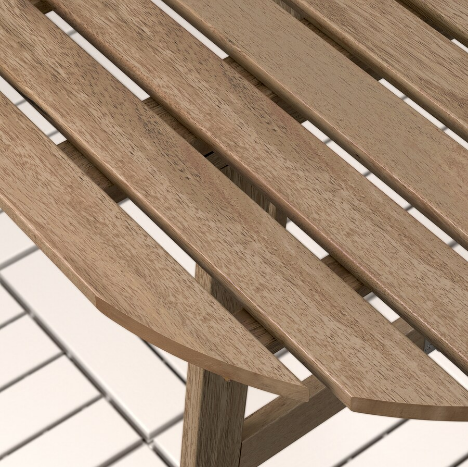 BÀN ỐP TƯỜNG NGOÀI TRỜI ASKHOLMEN IKEA - NÂU NHẠT 70x44 cm