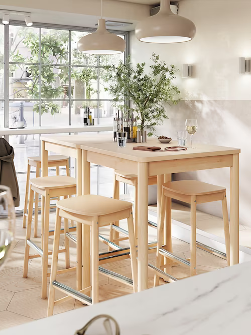 BÀN BAR RÖNNINGE IKEA - MÀU GỖ 75x75 cm