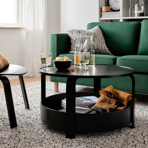 BÀN CÀ PHÊ BORGEBY IKEA - ĐEN 70CM