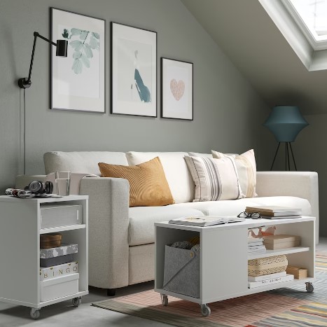 BÀN CÀ PHÊ VIHALS IKEA - TRẮNG 91x37 cm