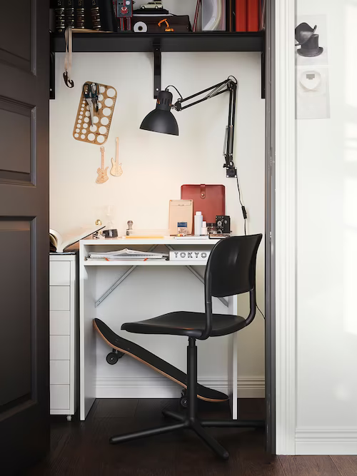 BÀN CÓ KỆ TORALD IKEA - TRẮNG 65x40 cm