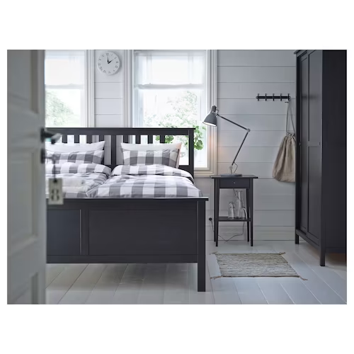 BÀN ĐẦU GIƯỜNG HEMNES IKEA - NÂU ĐEN 46x35 cm