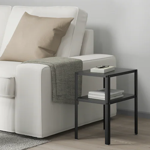 BÀN ĐẦU GIƯỜNG KNARREVIK IKEA - ĐEN 37x28 cm
