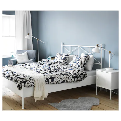 BÀN ĐẦU GIƯỜNG MUSKEN IKEA -TRẮNG 45x58 cm