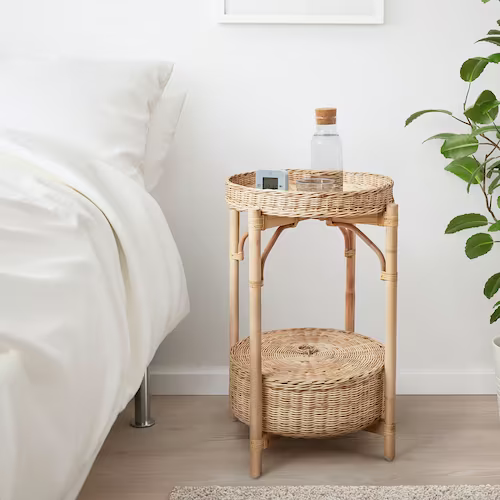BÀN ĐẦU GIƯỜNG TOLKNING IKEA - MÂY 52 cm